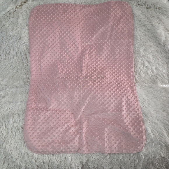 Canopy Couture Carseat Cover Soft Minky Fleece & Cotton "Angelina" Pink & White - Picture 3 of 4